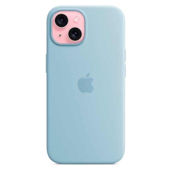 Чохол Apple Silicone Case with MagSafe for iPhone 15 Light Blue - ціна, характеристики, відгуки, розстрочка, фото 2