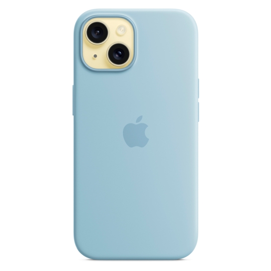Чохол Apple Silicone Case with MagSafe for iPhone 15 Light Blue - ціна, характеристики, відгуки, розстрочка, фото 6