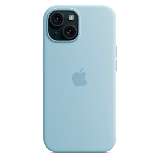 Чехол Apple Silicone Case with MagSafe for iPhone 15 Light Blue - цена, характеристики, отзывы, рассрочка, фото 4