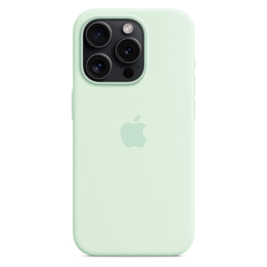 Чехол Apple Silicone Case with MagSafe for iPhone 15 Pro Soft Mint - цена, характеристики, отзывы, рассрочка, фото 5