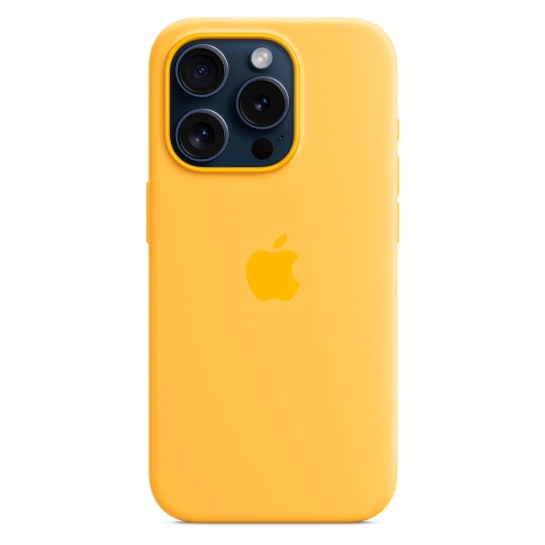 Чохол Apple Silicone Case with MagSafe for iPhone 15 Pro Sunshine - ціна, характеристики, відгуки, розстрочка, фото 3
