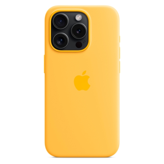 Чехол Apple Silicone Case with MagSafe for iPhone 15 Pro Sunshine - цена, характеристики, отзывы, рассрочка, фото 4