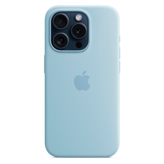 Чохол Apple Silicone Case with MagSafe for iPhone 15 Pro Light Blue - ціна, характеристики, відгуки, розстрочка, фото 3