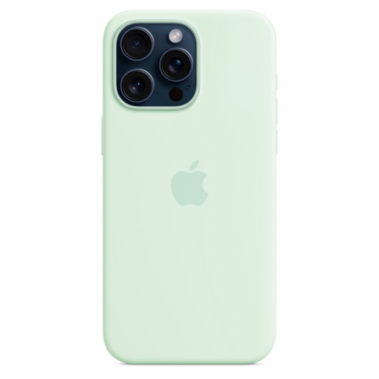 Чехол Apple Silicone Case with MagSafe for iPhone 15 Pro Max Soft Mint - цена, характеристики, отзывы, рассрочка, фото 3