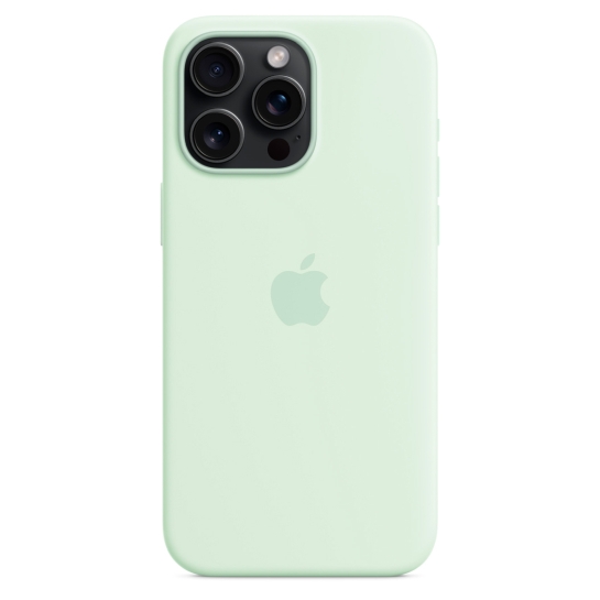 Чехол Apple Silicone Case with MagSafe for iPhone 15 Pro Max Soft Mint - цена, характеристики, отзывы, рассрочка, фото 2