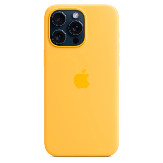 Чохол Apple Silicone Case with MagSafe for iPhone 15 Pro Max Sunshine - ціна, характеристики, відгуки, розстрочка, фото 4