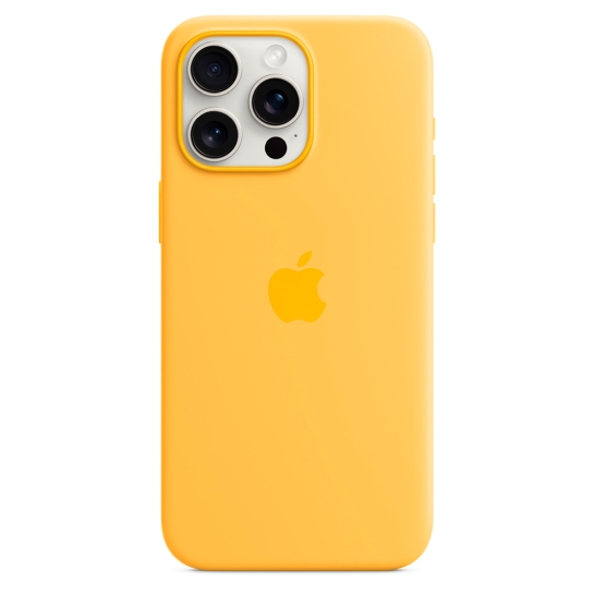 Чохол Apple Silicone Case with MagSafe for iPhone 15 Pro Max Sunshine - ціна, характеристики, відгуки, розстрочка, фото 2