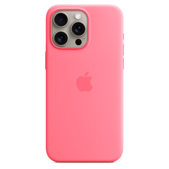 Чохол Apple Silicone Case with MagSafe for iPhone 15 Pro Max Pink - цена, характеристики, отзывы, рассрочка, фото 1