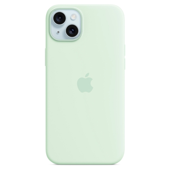 Чохол Apple Silicone Case with MagSafe for iPhone 15 Plus Soft Mint - ціна, характеристики, відгуки, розстрочка, фото 1