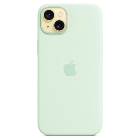 Чохол Apple Silicone Case with MagSafe for iPhone 15 Plus Soft Mint - ціна, характеристики, відгуки, розстрочка, фото 5