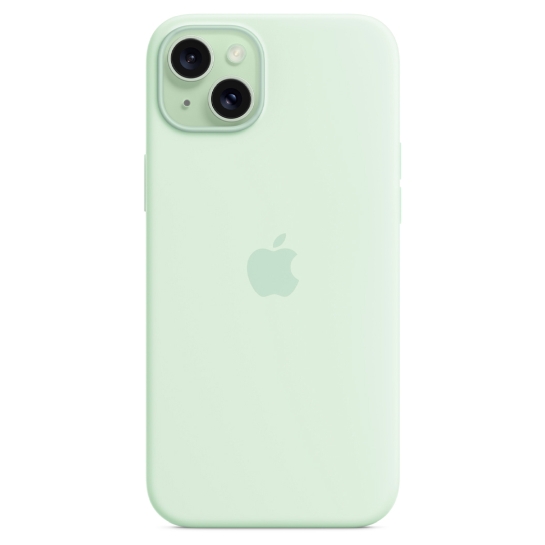 Чехол Apple Silicone Case with MagSafe for iPhone 15 Plus Soft Mint - цена, характеристики, отзывы, рассрочка, фото 3