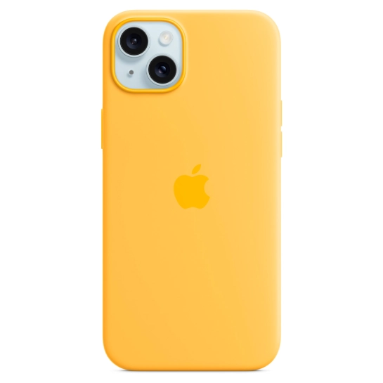 Чохол Apple Silicone Case with MagSafe for iPhone 15 Plus Sunshine