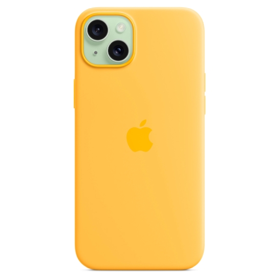 Чохол Apple Silicone Case with MagSafe for iPhone 15 Plus Sunshine - ціна, характеристики, відгуки, розстрочка, фото 4