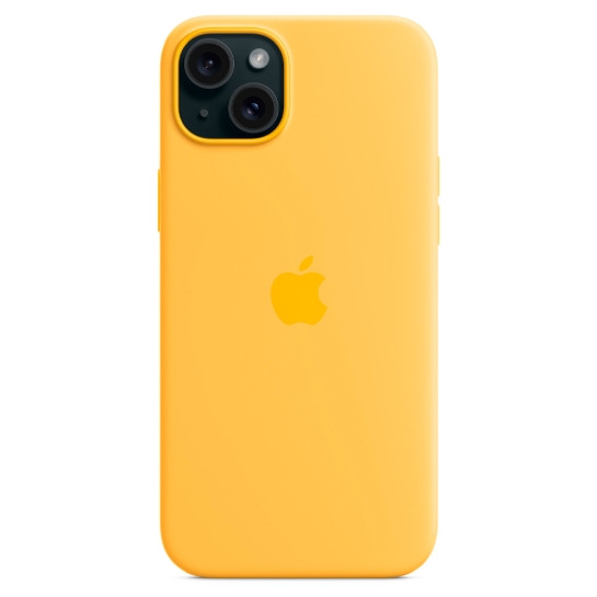 Чохол Apple Silicone Case with MagSafe for iPhone 15 Plus Sunshine - ціна, характеристики, відгуки, розстрочка, фото 5