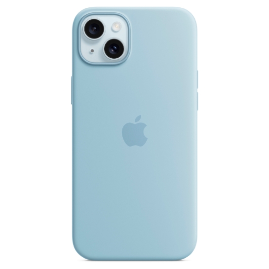 Чехол Apple Silicone Case with MagSafe for iPhone 15 Plus Light Blue - цена, характеристики, отзывы, рассрочка, фото 1