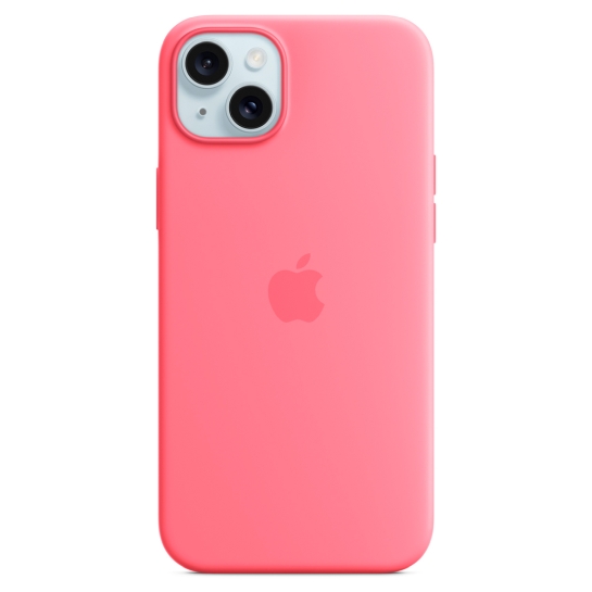 Чохол Apple Silicone Case with MagSafe for iPhone 15 Plus Pink - цена, характеристики, отзывы, рассрочка, фото 1
