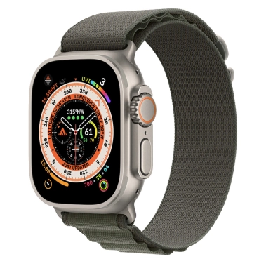 Б/У Смарт-часы Apple Watch Ultra + LTE 49mm Titanium Case with Small Green Alpine Loop (Отличное) - цена, характеристики, отзывы, рассрочка, фото 1
