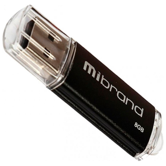 Зовнішній накопичувач USB-Flash Mibrand 8GB Cougar Black USB 2.0 Black - ціна, характеристики, відгуки, розстрочка, фото 1