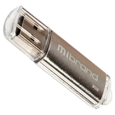 Зовнішній накопичувач USB-Flash Mibrand 8GB Cougar Black USB 2.0 Silver - цена, характеристики, отзывы, рассрочка, фото 1