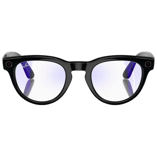 Смарт-окуляри Ray-ban Meta Headliner Shiny Black Clear Lenses - ціна, характеристики, відгуки, розстрочка, фото 1