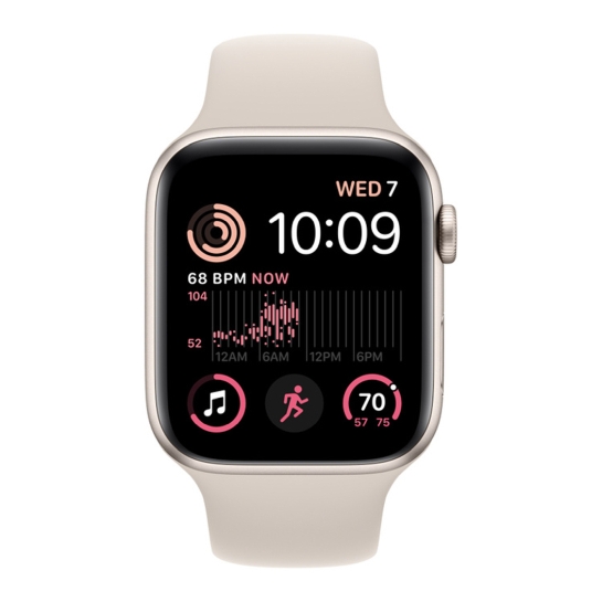 Apple Watch SE 2 2023 + LTE 44mm Starlight Aluminum Case with Starlight Sport Band - S/M - цена, характеристики, отзывы, рассрочка, фото 2