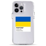 Чехол Pump Transparency Silver Button Case for iPhone 14 Pro Max Pantone