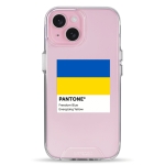 Чехол Pump Transparency Silver Button Case for iPhone 15 Pantone