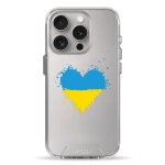Чехол Pump Transparency Silver Button Case for iPhone 15 Pro Sertse Light Blue