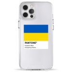 Чехол Pump Transparency Silver Button Case for iPhone 12/12 Pro Pantone
