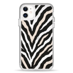 Чехол Pump Transparency Silver Button Case for iPhone 11 Zebra Logo 02