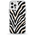Чехол Pump Transparency Silver Button Case for iPhone 12/12 Pro Zebra Logo 02
