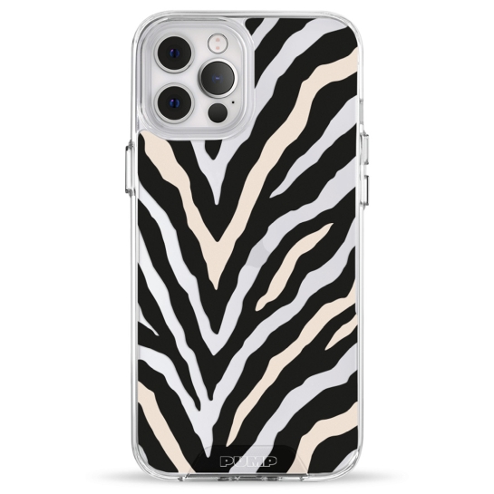 Чехол Pump Transparency Silver Button Case for iPhone 12 Pro Max Zebra Logo 02 - цена, характеристики, отзывы, рассрочка, фото 1