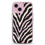 Чехол Pump Transparency Silver Button Case for iPhone 15 Zebra Logo 02