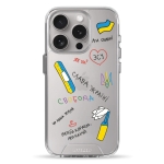 Чохол Pump Transparency Silver Button Case for iPhone 15 Pro Maliunochki
