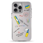 Чехол Pump Transparency Silver Button Case for iPhone 15 Pro Max Maliunochki