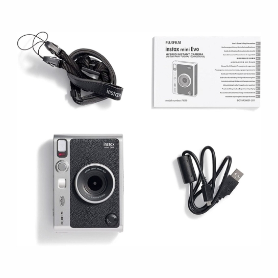 Камера миттєвого друку FUJIFILM Instax Mini EVO Black EX D Type-C - ціна, характеристики, відгуки, розстрочка, фото 3