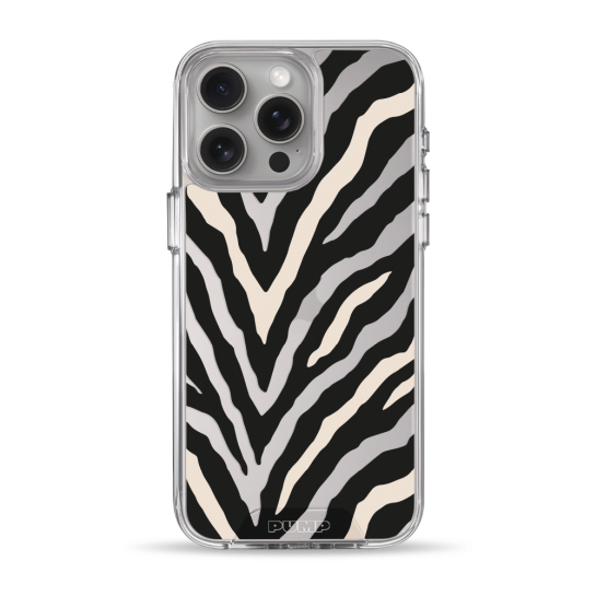 Чехол Pump Transparency Silver Button Case for iPhone 15 Pro Max Zebra Logo 02 - цена, характеристики, отзывы, рассрочка, фото 1