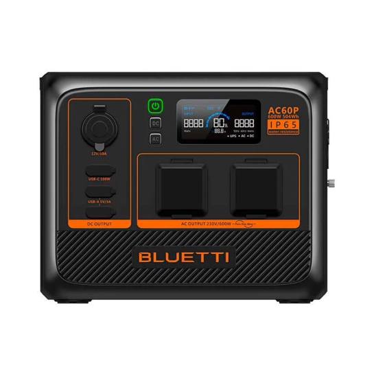 Зарядна станція Bluetti AC60P (504 Вт*ч) - ціна, характеристики, відгуки, розстрочка, фото 1
