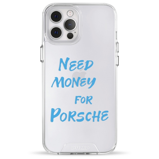 Чохол Pump Transparency Silver Button Case for iPhone 12 Pro Max Need money for Porsche - цена, характеристики, отзывы, рассрочка, фото 1