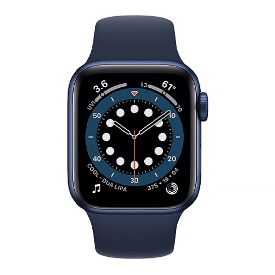 Б/У Смарт-годинник Apple Watch Series 6 + LTE 44mm Blue Aluminum Case with Deep Navy Sport Band (Відмінний) - ціна, характеристики, відгуки, розстрочка, фото 2