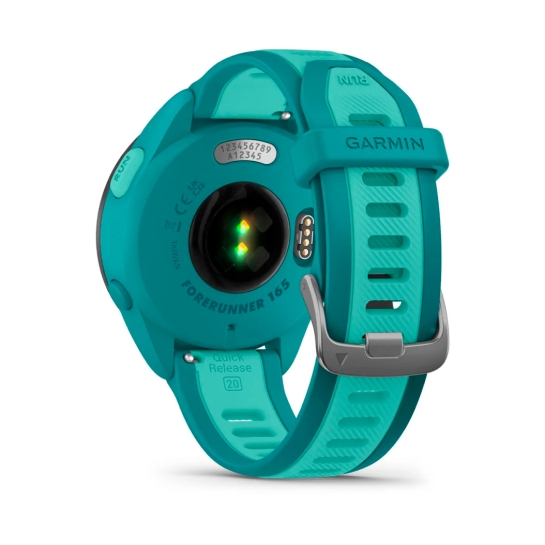 Спортивний годинник Garmin Forerunner 165 Music Turquoise/Aqua - ціна, характеристики, відгуки, розстрочка, фото 5