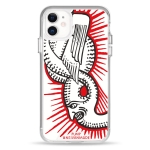 Чохол Pump Transparency Silver Button Case for iPhone 11 Doorsnake