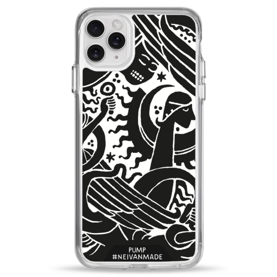 Чехол Pump Transparency Silver Button Case for iPhone 11 Pro Max Pattern№9 - цена, характеристики, отзывы, рассрочка, фото 1