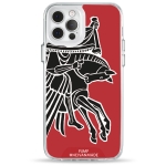 Чехол Pump Transparency Silver Button Case for iPhone 12/12 Pro Horse