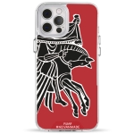 Чехол Pump Transparency Silver Button Case for iPhone 12 Pro Max Horse