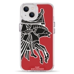 Чехол Pump Transparency Silver Button Case for iPhone 13 Horse