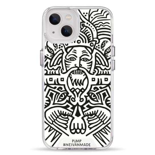 Чохол Pump Transparency Silver Button Case for iPhone 13 Pattern 4