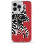 Чехол Pump Transparency Silver Button Case for iPhone 13 Pro Max Horse