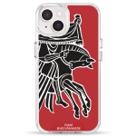 Чехол Pump Transparency Silver Button Case for iPhone 14 Horse
