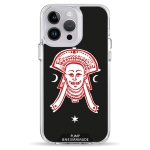 Чехол Pump Transparency Silver Button Case for iPhone 14 Pro Mask